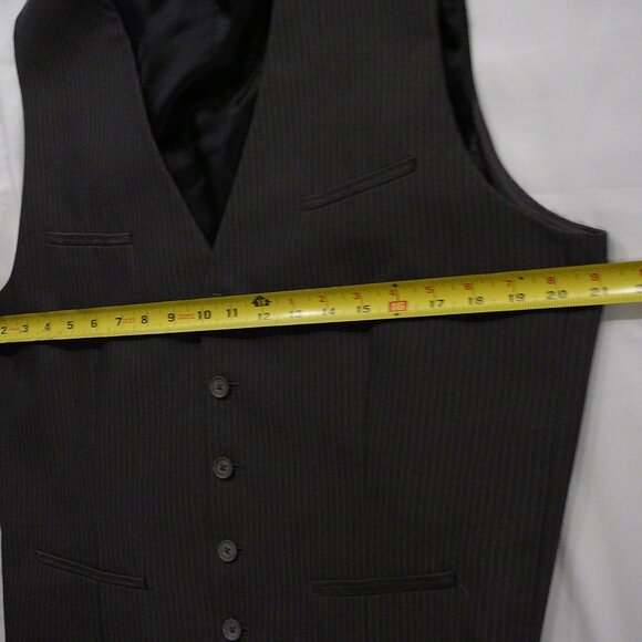 Express Men's Charcoal Pinstripe Producer Suit - Picture 7 of 13